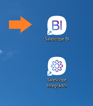 Atalho do Salescope BI na área de trabalho do Windows