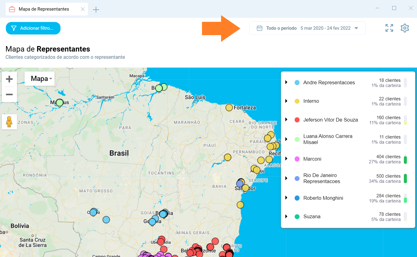 Filtros de data