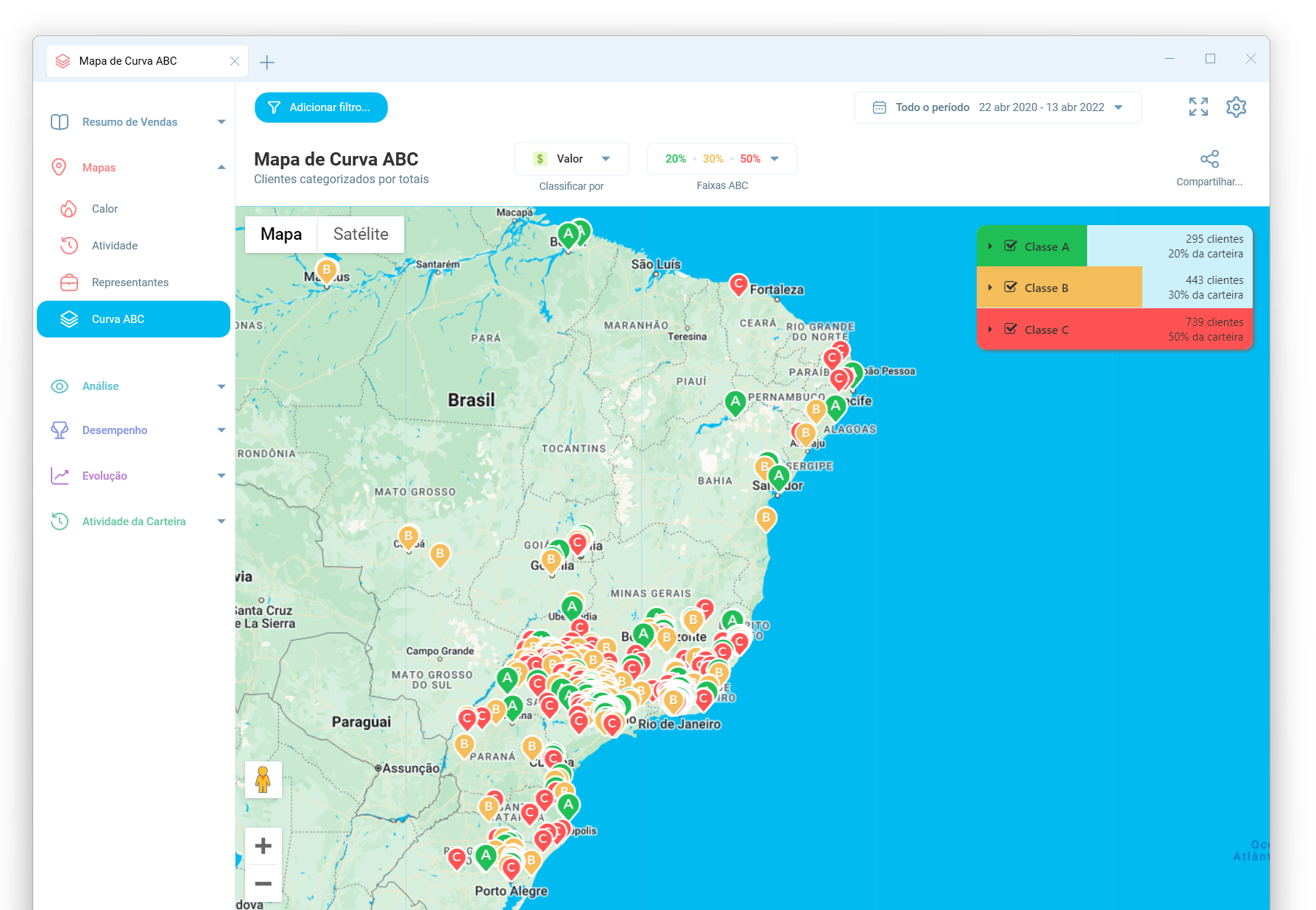 Mapa de Representantes