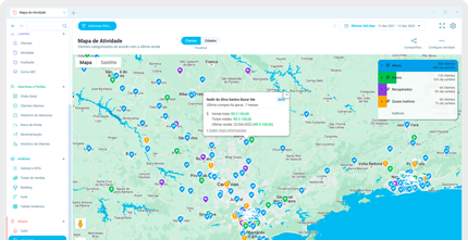 Geolocalização de vendas